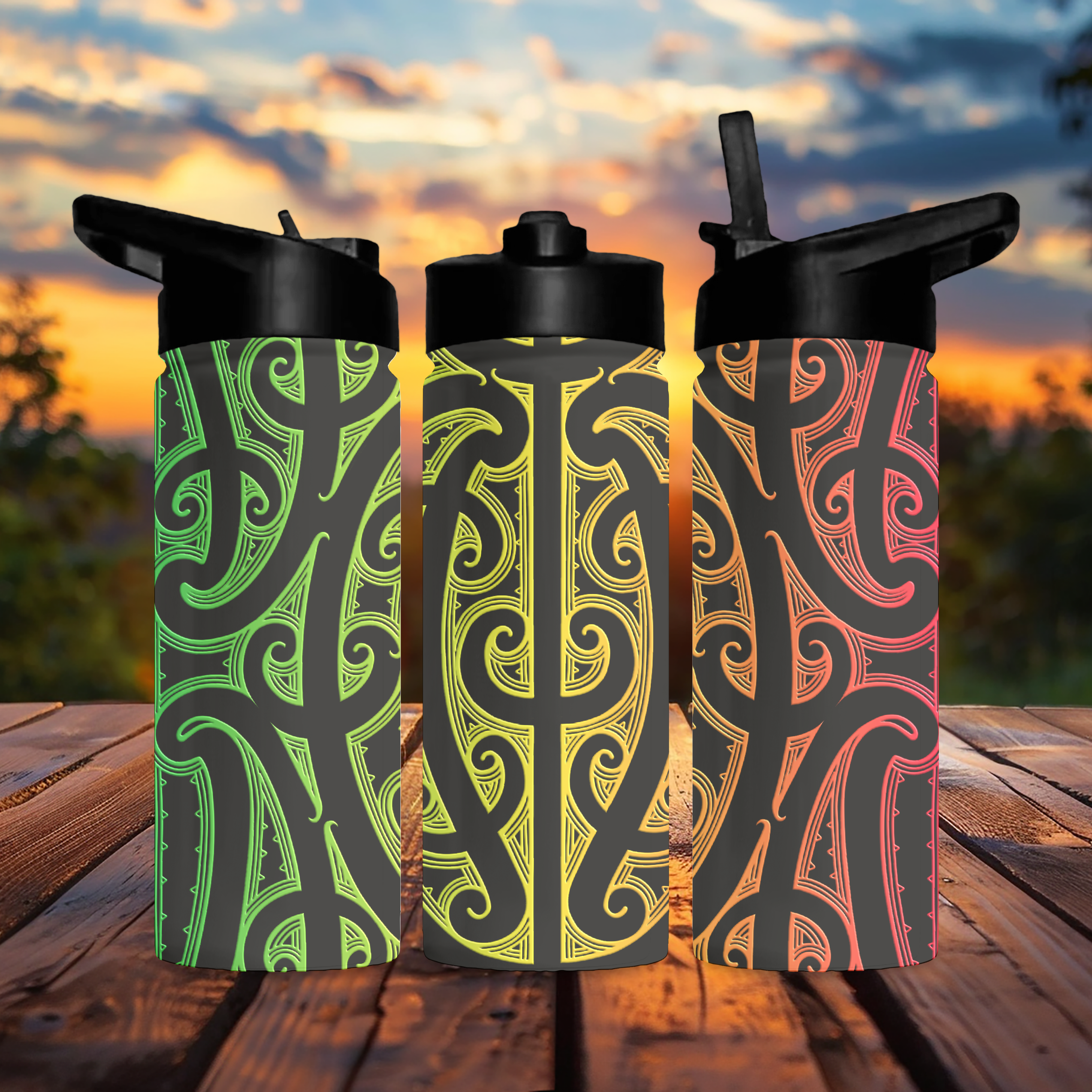 20oz Maori drink bottles