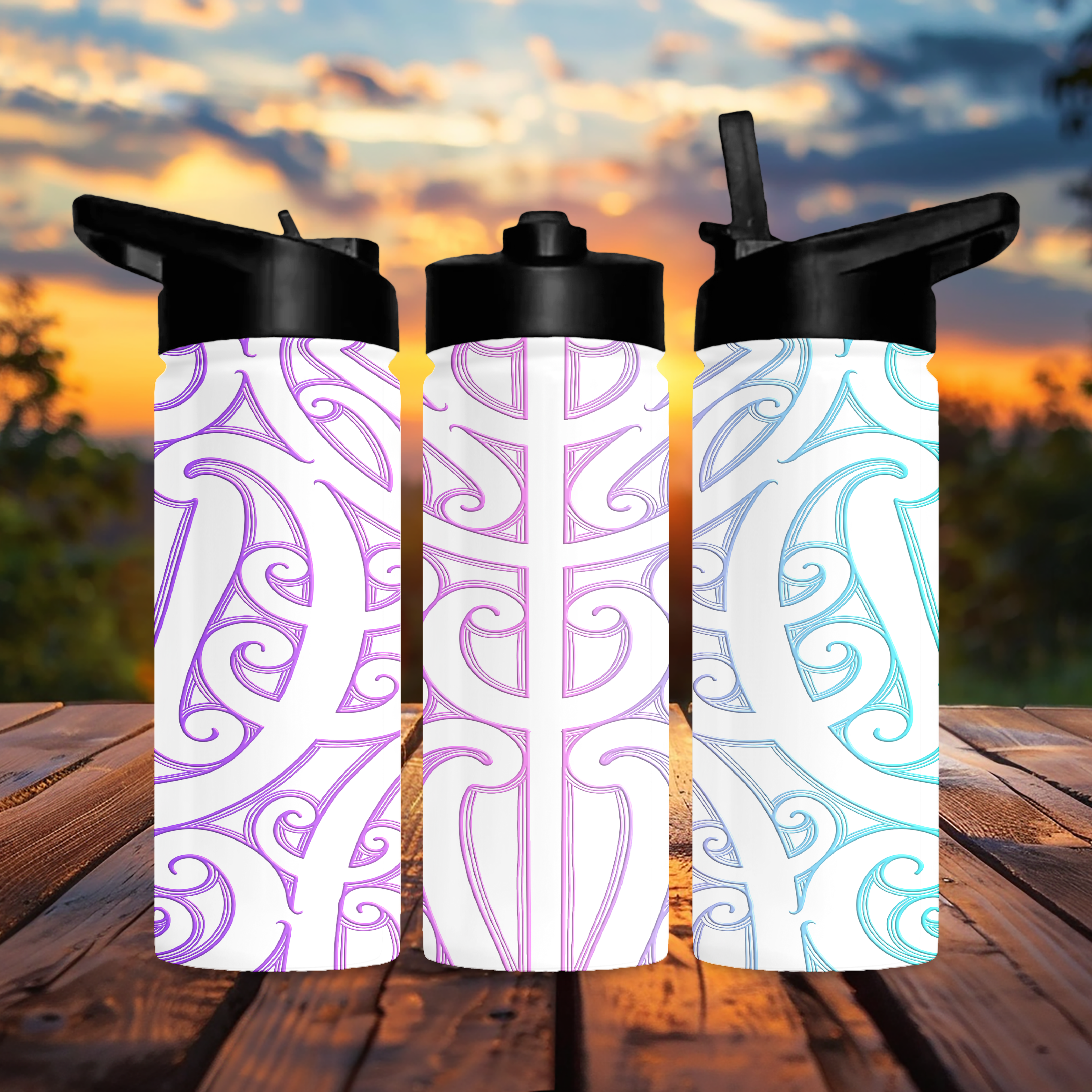 20oz Maori drink bottles